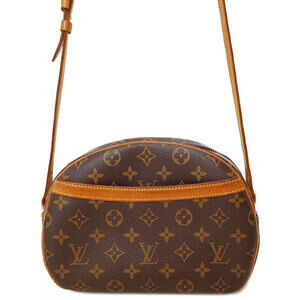 Louis Vuitton Monogram Leather Blois Shoulder Bag Brown